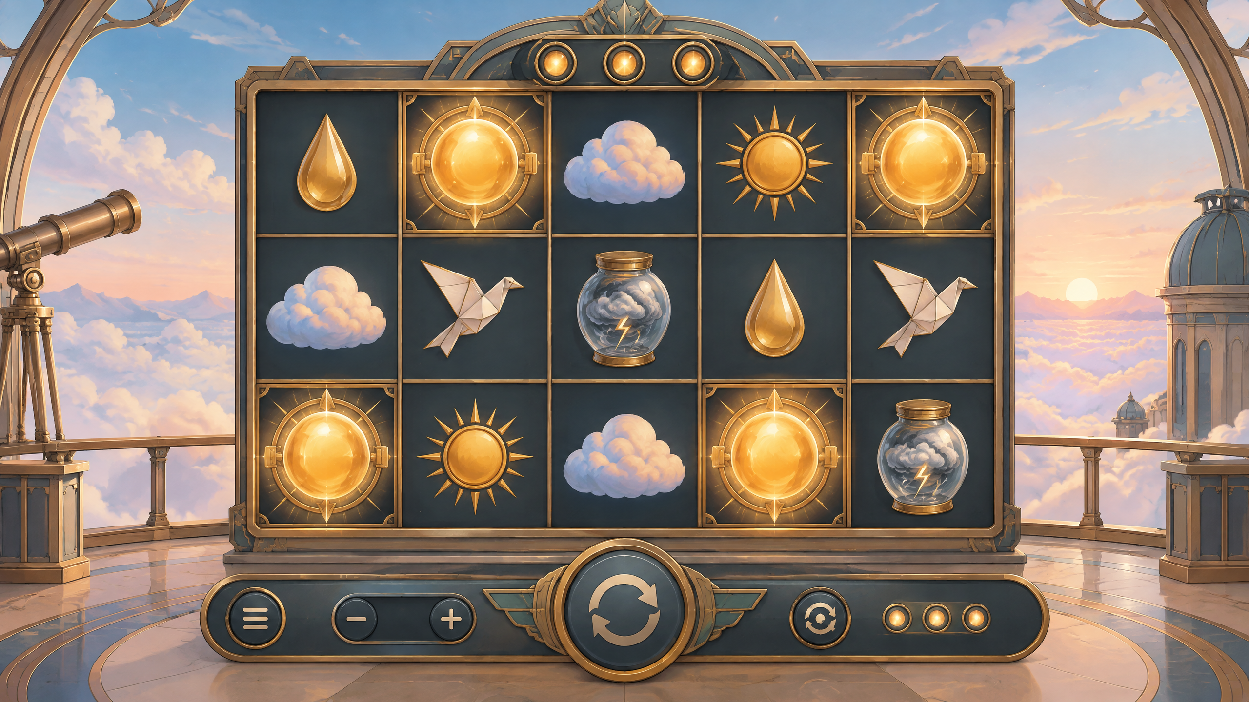 Cloud Vault illustrated game scene